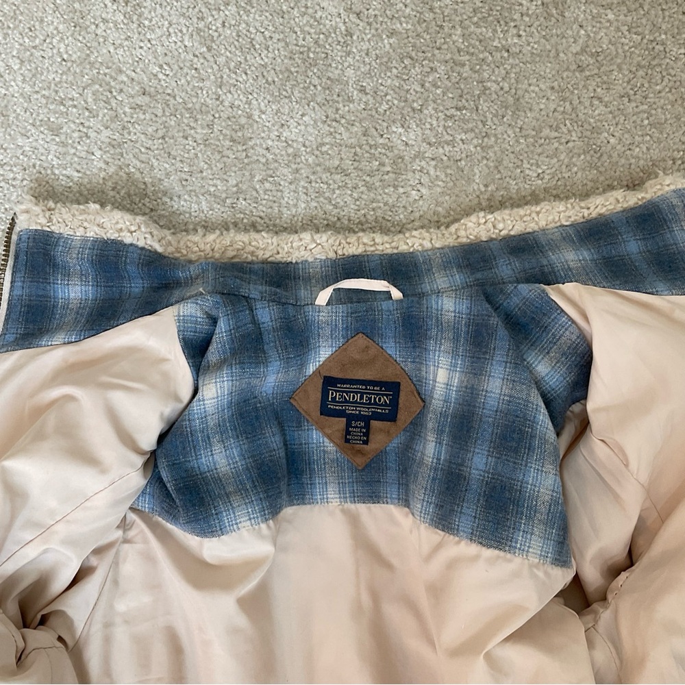 Pendleton Sherpa Teddy Zip Up Jacket S - Picture 8 of 12